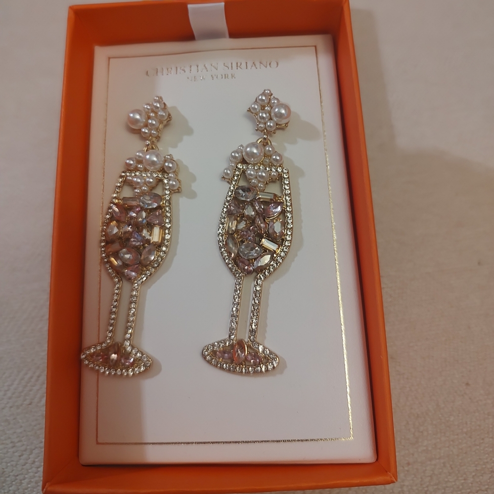 Christian Siriano Gold and Silver Statement Earrings